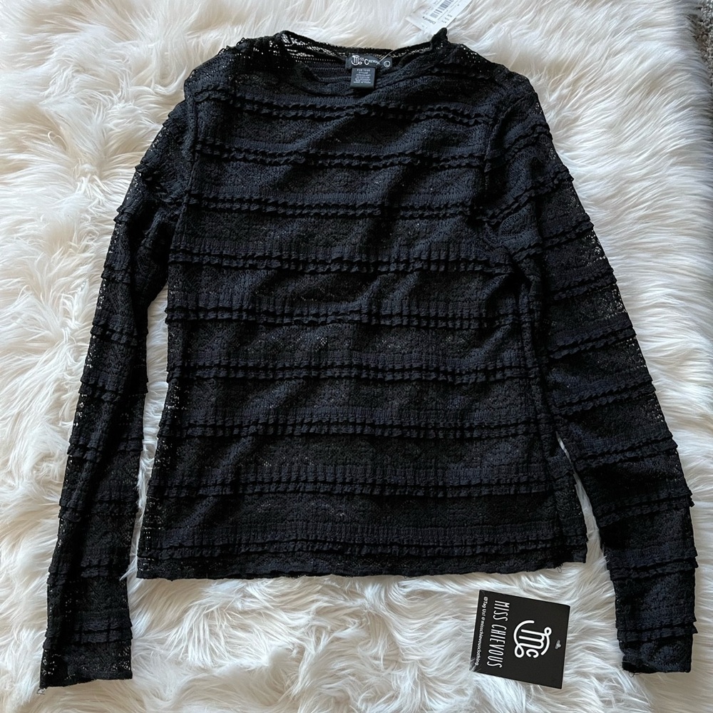 Miss Chievous black lace shirt